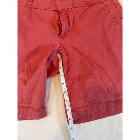 J. Crew Womens Frankie Chino Trunk Shorts Mid-Rise Stretch Lightweight Red SZ 8 - Picture 6 of 10